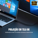 Cabo Usb-c 8k 20gbps 100w 200cm Dorn Tipo-c