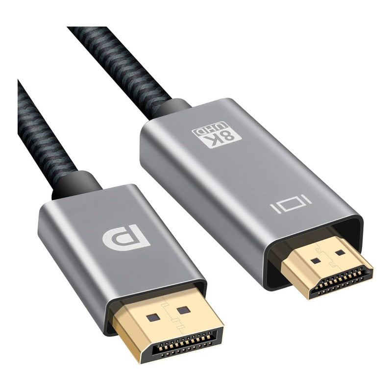 Cabo Adaptador Dorn Displayport Para Hdmi 3m Preto 8k