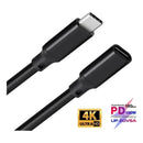 Cabo Extensor USB-C 3 Dorn - 10Gbps, Carregamento 100W e Vídeo 4K@60Hz