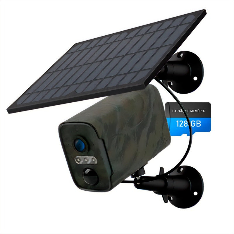 Câmera De Segurança Solar Wi-fi Full Hd 1080p 120° Noturna