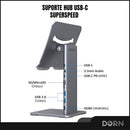 Suporte Hub 7 Em 1 Usb C 4k Para Tablet E iPad - Dorn