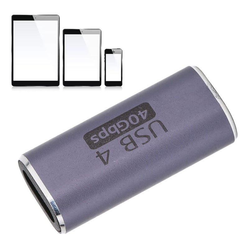 Emenda Usb 4 40gpbs Tipo-c Usb-c Fêmea Para Fêmea Adaptador