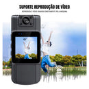 Câmera Corporal Dorn 2K HD com Visão Noturna - Lente 180°, IP65 e Gravação em Loop