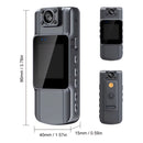 Câmera Corporal Dorn 2K HD com Visão Noturna - Lente 180°, IP65 e Gravação em Loop