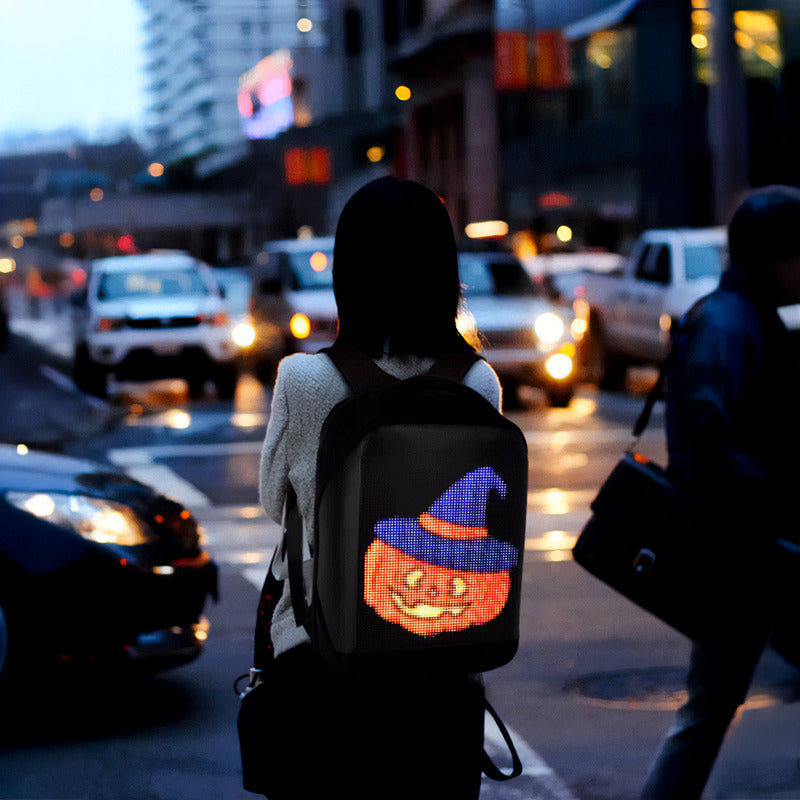 Mochila LED Virtua FX Grande para Viagem e Aventura - Painel Digital, Conforto e Alta Qualidade