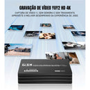 Placa de Captura de Vídeo Dorn 4K HDMI - Streaming e Gravação 1080p 60fps Profissional