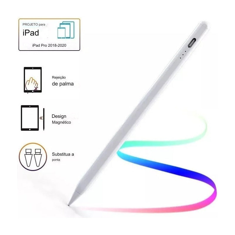 Caneta Stylus Com Palm Rejection Compativel iPad Ou Android