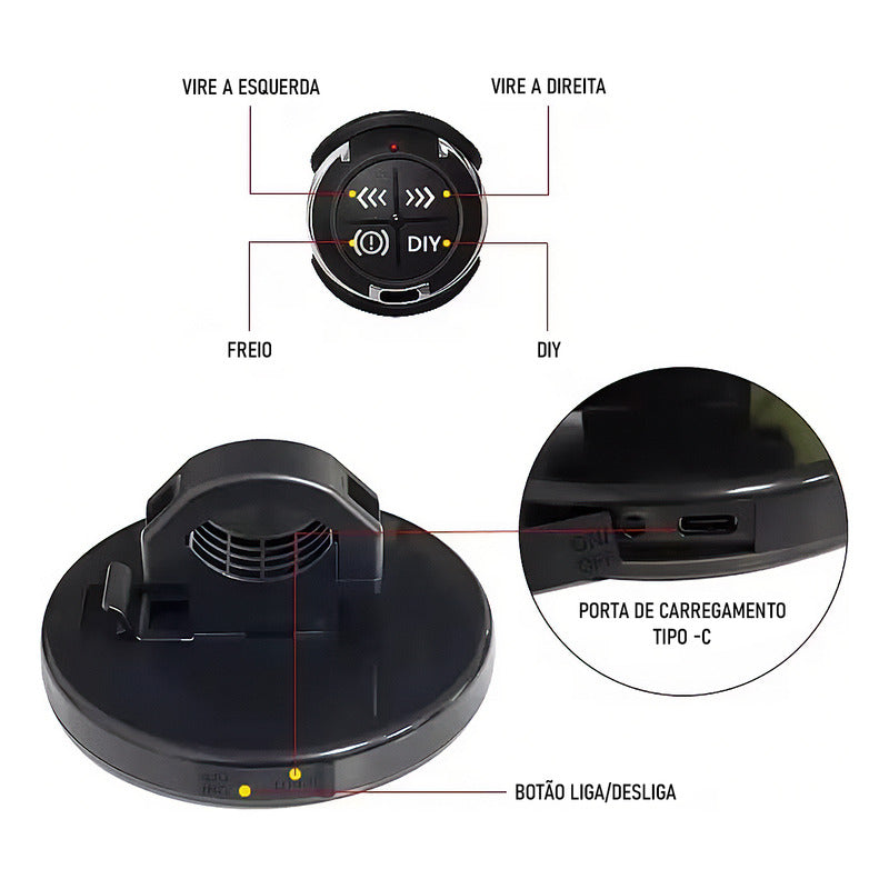 Lanterna Traseira Bike Seta S/fio Personalizavel - Virtua Fx