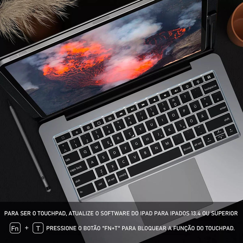 Teclado Dock Hdmi Para iPad Pro 12.9 E Air 13, Capa