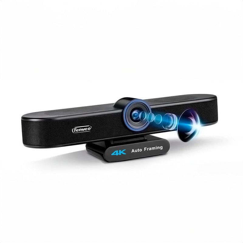 Câmera Webcam E-ptz Tenveo 4k Ultra Hd Com Ia + Controle