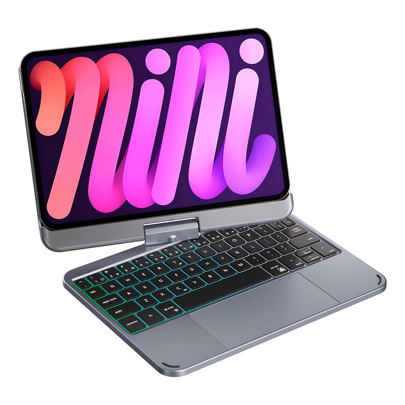 Teclado Doqo Magic Para iPad Mini 6 E 7 - Prata