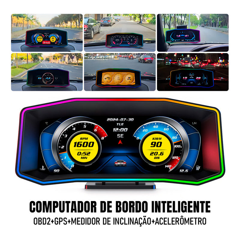 Computador De Bordo Universal Obd2 Display Hud Carro - Dorn