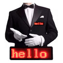 Mini Placa LED Virtua FX USB Personalizável - Crachá Digital, Bateria 25 Horas e Recarga Rápida