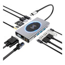 Hub Modular Dorn 15 em 1 USB-C - Dock Station com 4K HDMI, RJ45, USB 3.0 e Carregamento por Indução