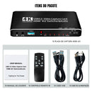 Placa De Captura Usb 4 Entradas Hdmi 4k Tela Simultanea + Nf