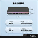 Hub 13 Em 1 Displaylink 4k 60hz Hdmi Displayport 100w