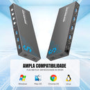 Switch Kvm Hdmi 4 Portas 4k Usb3.0 Hub Teclado Mouse - Dorn
