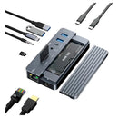 Hub USB-C 9-em-1 Dorn com NVMe M.2 e Power Delivery 100W - Docking Station Profissional