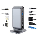 Dock Station Hdmi Usb-c Thunderbolt Hdmi 4k Rj45 100w - Dorn Cor Prateado