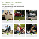 Painel Solar Portátil Dobrável Trekking Montanhismo Bike Edc