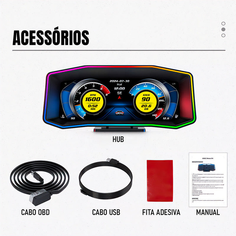 Computador De Bordo Universal Obd2 Display Hud Carro - Dorn