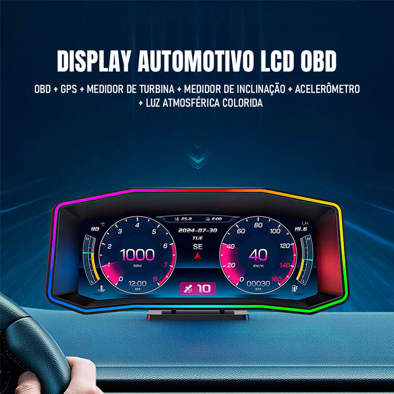 Computador De Bordo Universal Obd2 Display Hud Carro - Dorn