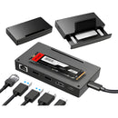 Dockstation Dorn USB-C 5 em 1 - Slot SSD M.2 NVMe/SATA, HDMI 4K, USB 3.2 10 Gbps e PD 100W