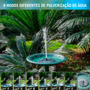 Chafariz Fonte Placa Solar Flutuante Piscina Lago Aquário