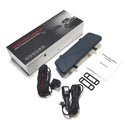 Câmera De Ré + Frontal Com Gravação Retrovisor 9 Polegadas