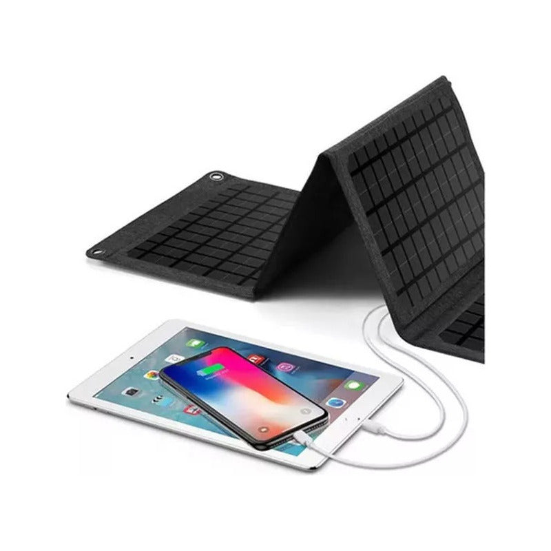 Carregador Energia Solar Usb-c Pd Para Celular Portátil 30w