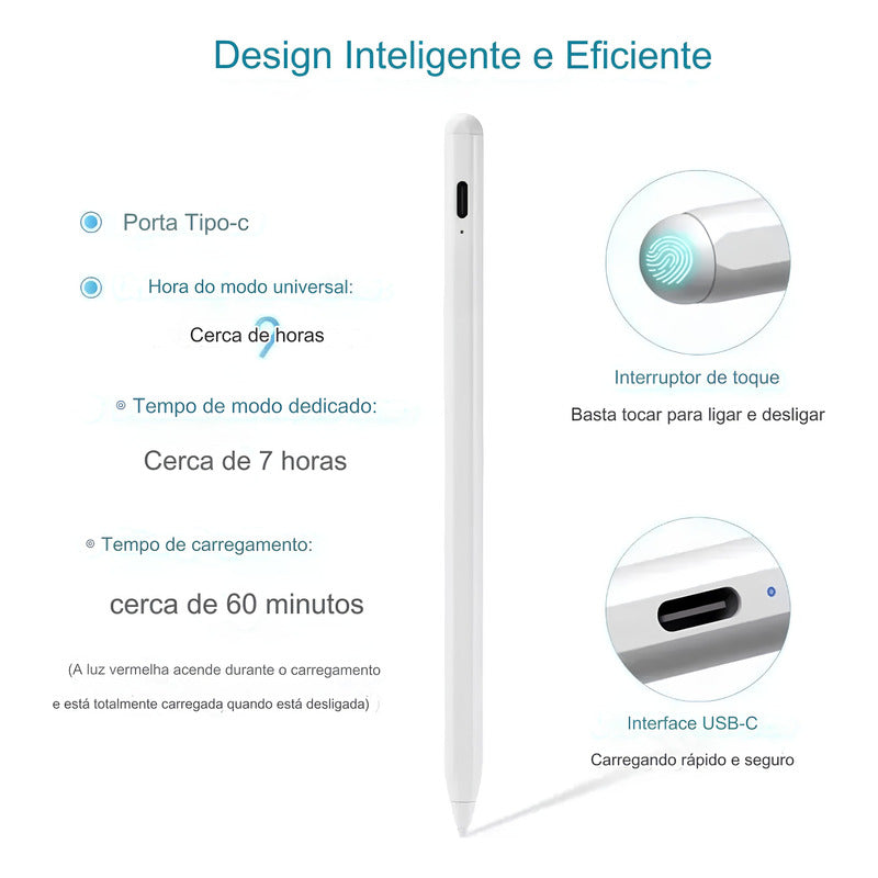 Caneta Stylus P7 Com Palm Rejection Para Android / iPad