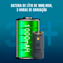 Câmera Corporal Dorn 2K HD com Visão Noturna - Lente 180°, IP65 e Gravação em Loop