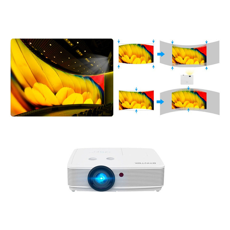 Projetor Byintek 5500 Lumens Ansi 3LCD Laser Full Hd