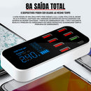 Carregador Automotivo Dorn Turbo 8 Entradas Usb + Usb-c + Pd