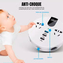 Inversor de Carro Dorn 150W/550W - Tomada 220V, USB QC3.0, 12V/24V, Segurança Certificada