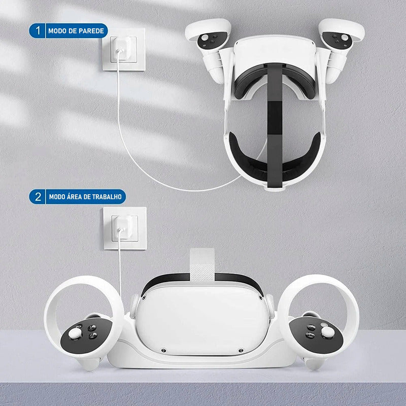 Suporte Stand De Carregamento Magnetico Para Oculus Quest 2