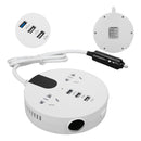 Inversor de Carro Dorn 150W/550W - Tomada 220V, USB QC3.0, 12V/24V, Segurança Certificada