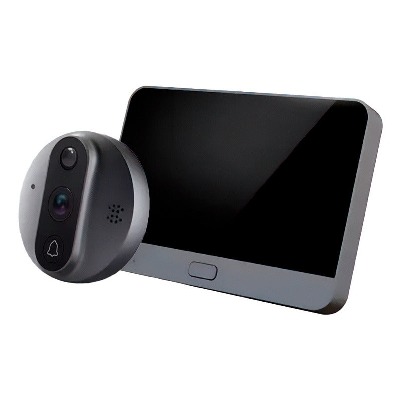 Câmera Olho Mágico Digital Dorn - Full HD 1080P, Visor 4,3", Áudio Bidirecional e Wi-Fi