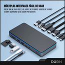 Hub 13 Em 1 Displaylink 4k 60hz Hdmi Displayport 100w