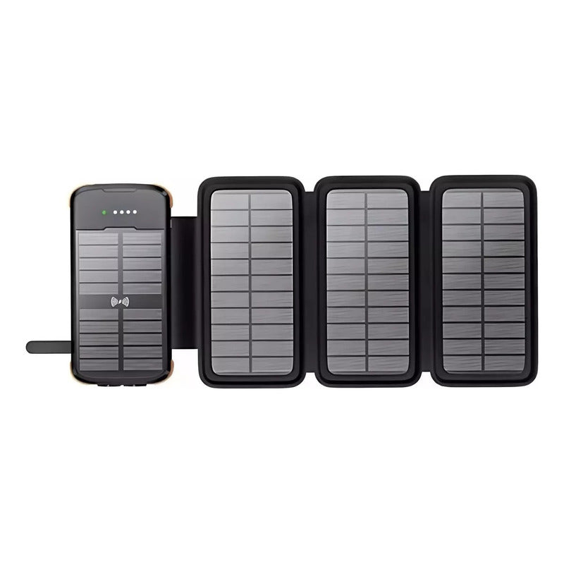 Painel Solar e Powerbank Carregador Solar Portátil Usb Pd + Qi