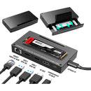 Dockstation Dorn USB-C 5 em 1 - Slot SSD M.2 NVMe/SATA, HDMI 4K, USB 3.2 10 Gbps e PD 100W