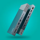 Dockstation Hub Usb-c Dorn Displaylink 2x Displayport e 2x Hdmi para Multitelas+ Fonte 100w