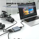 Placa De Captura Externa Usb 4x Sdi 720p 4 Canais Decklink