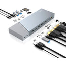 Dockstation Hub Usb-c Dorn Displaylink 2x Displayport e 2x Hdmi para Multitelas+ Fonte 100w