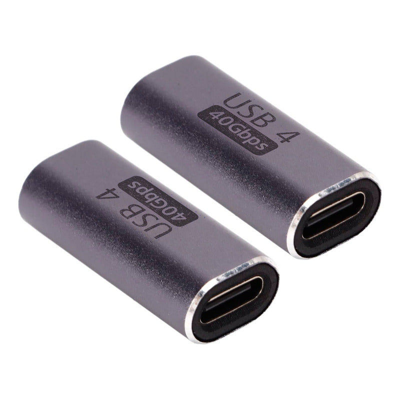 Emenda Usb 4 40gpbs Tipo-c Usb-c Fêmea Para Fêmea Adaptador