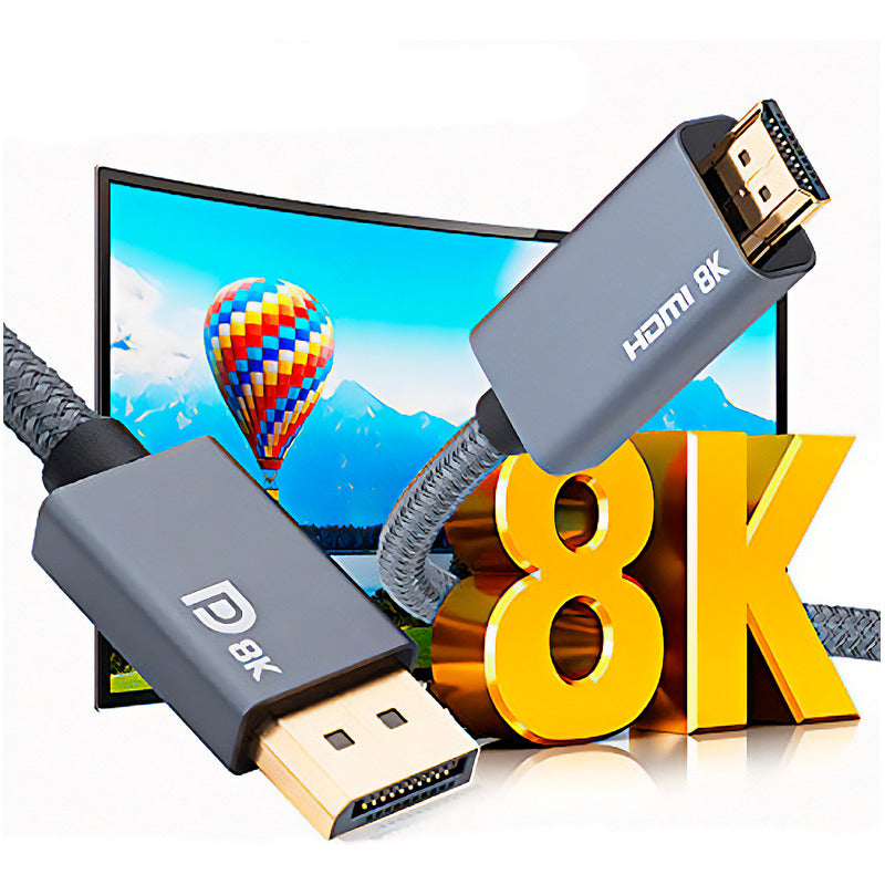 Cabo Adaptador Dorn Displayport Para Hdmi 8k 3m Preto