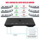 Switch KVM Dorn para Compartilhar Tela e USB entre 2 Dispositivos USB-C Thunderbolt ou Notebooks -  4K 60HZ e PD 100W