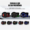 Computador de Bordo Dorn OBD2 Universal - HUD 2 em 1, Leitura de RPM, Temperatura, GPS e Alertas