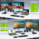 Splitter USB-C para HDMI + DP 4K Dorn - Adaptador Duplo, 4K@60Hz, Modos MST/SST, Plug & Play