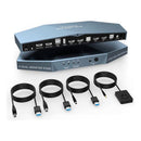 Switcher Hdmi Kvm Com Chaveamento 2x2 4k 60hz Dual Monitor
